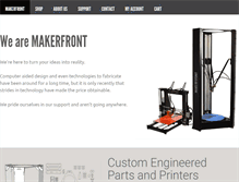 Tablet Screenshot of makerfront.com